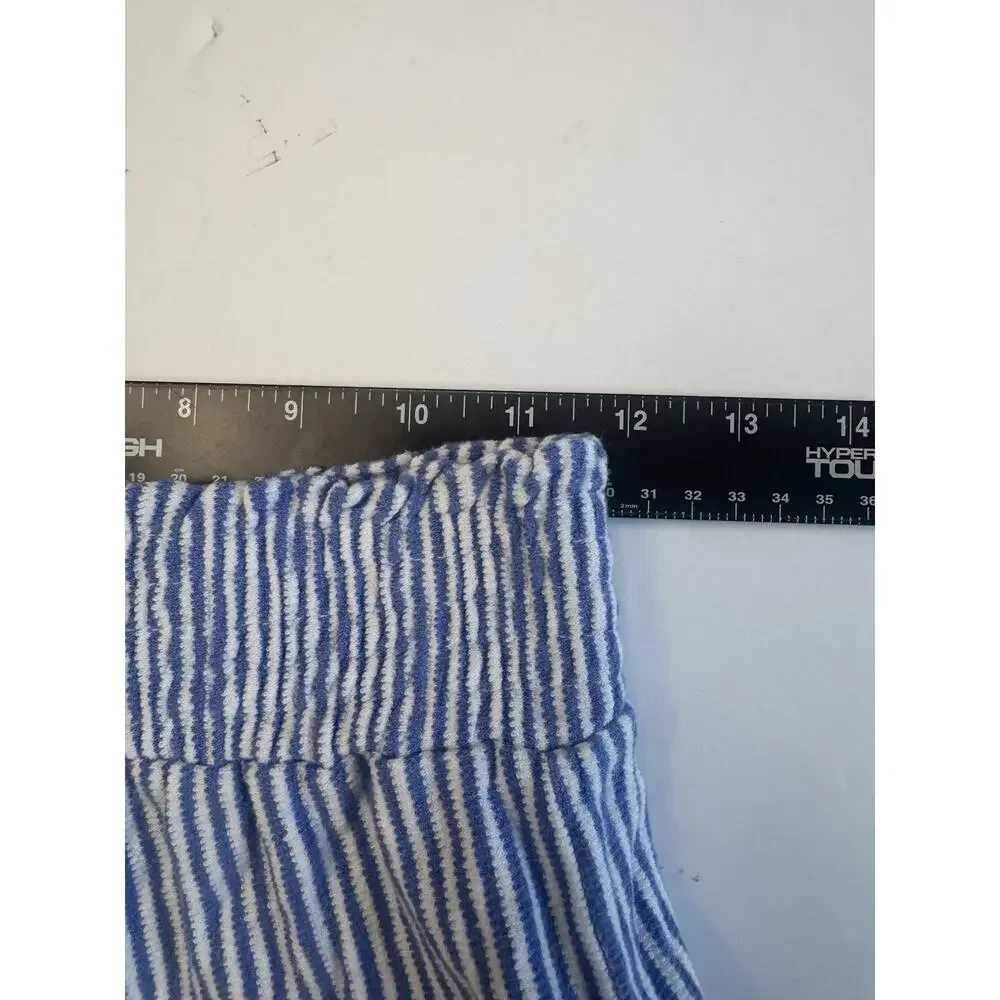 Tommy Bahama Girls Blue White Stripe Lounge Shorts Size L 10/12